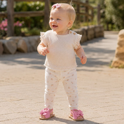Pink Bow Sandals