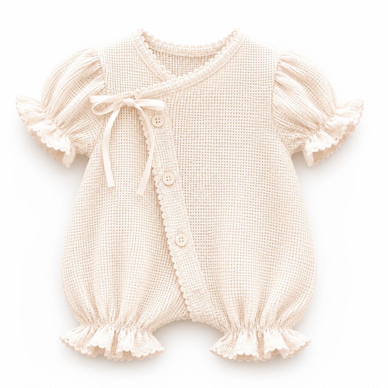 Bow Front Bubble Romper