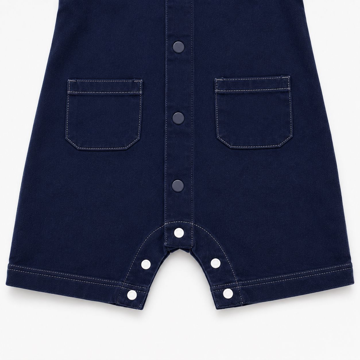 Denim Pocket Romper Set
