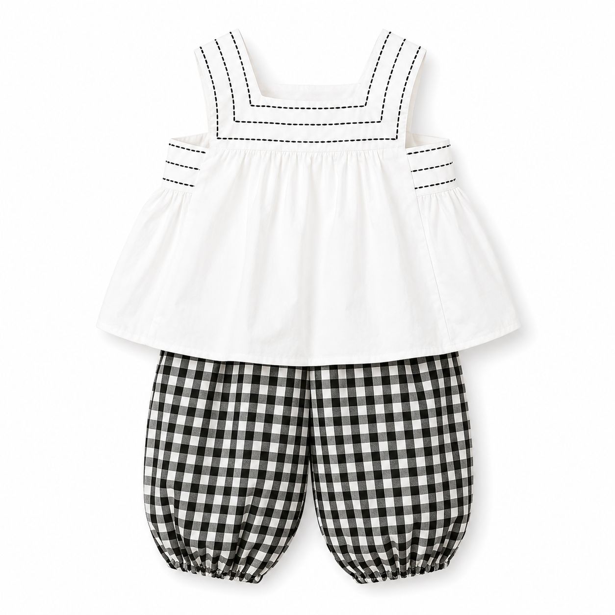 Square Neck Bloomers Set