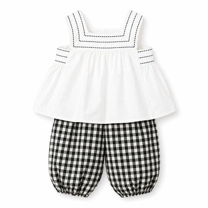 Square Neck Bloomers Set