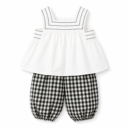 Square Neck Bloomers Set