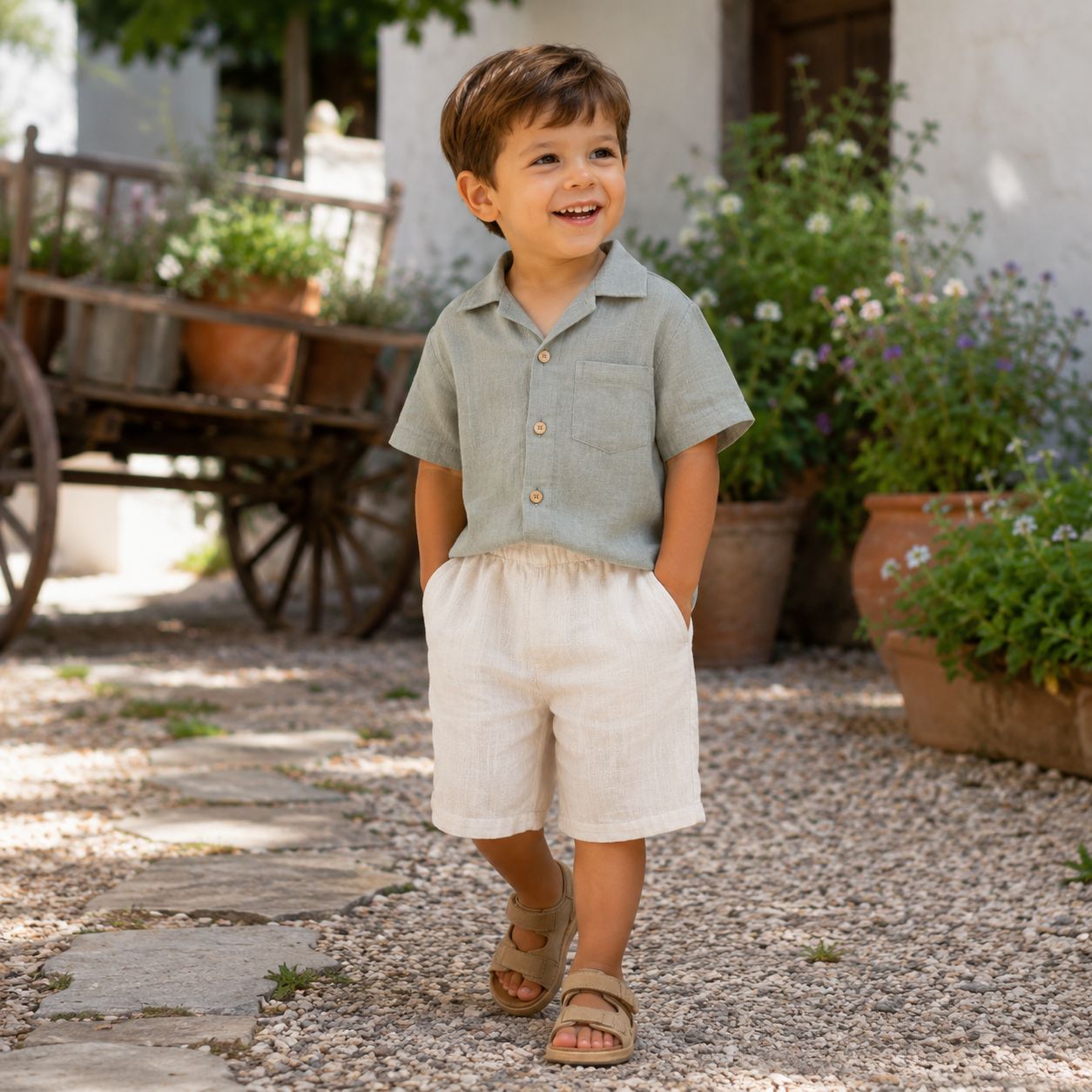 Linen Pocket Shorts