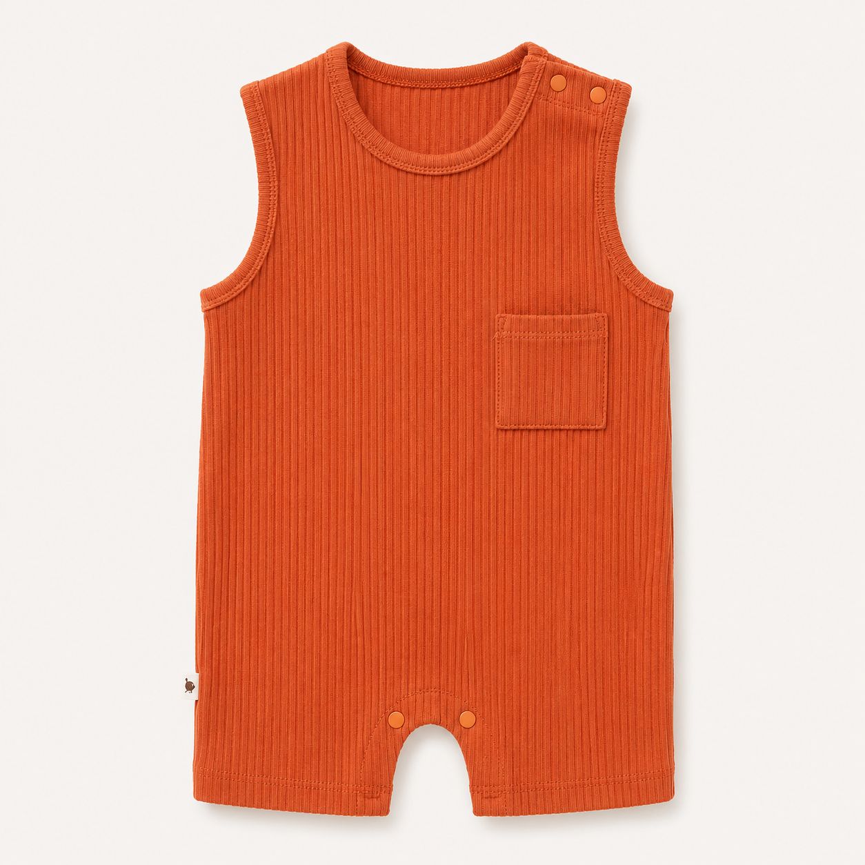 Ribbed Pocket Romper