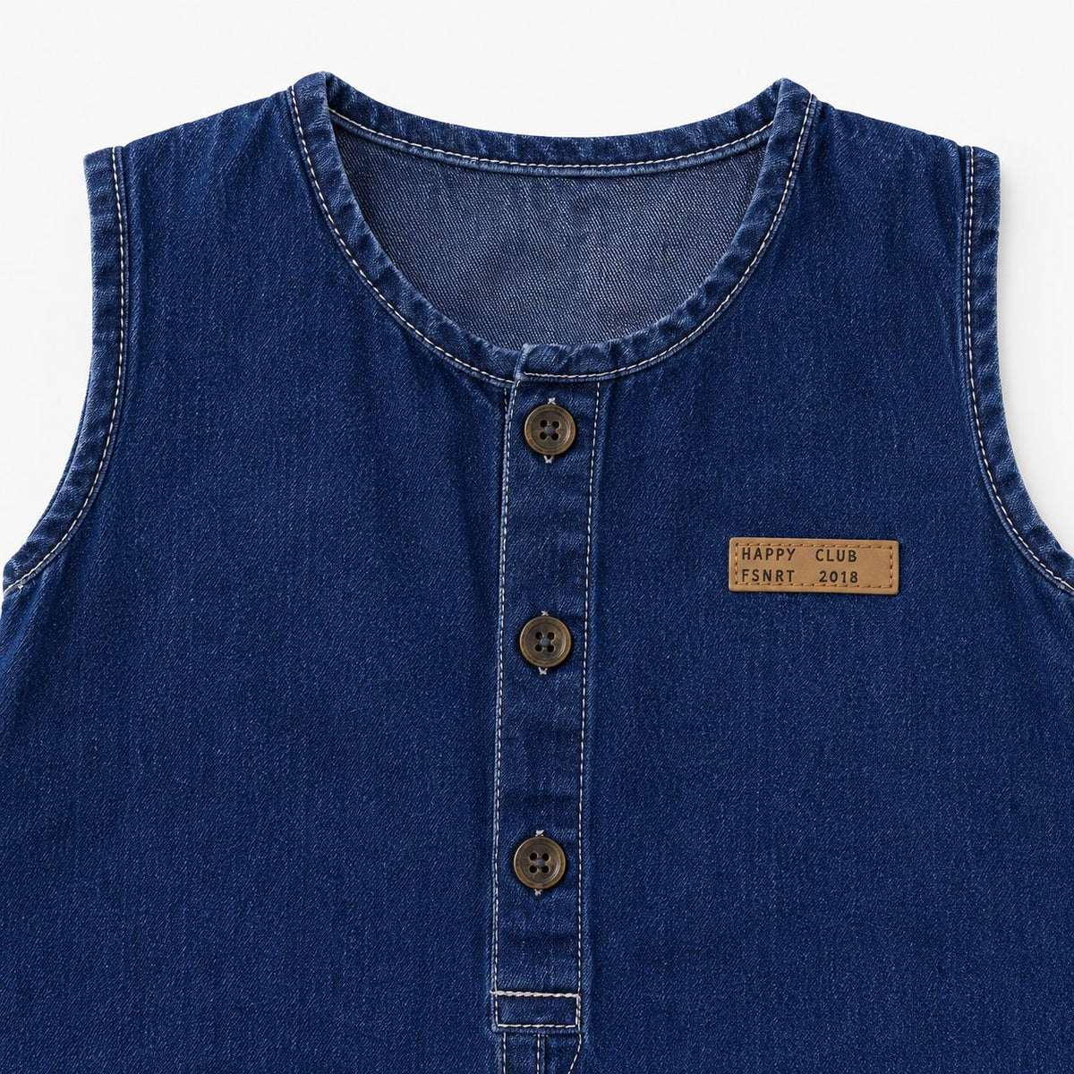 Denim Pocket Romper Set