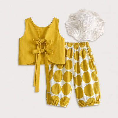 Summer Cotton Two Piece with Hat