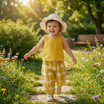 Summer Cotton Two Piece with Hat