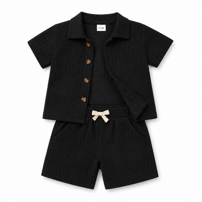 Boys Button Shirt Outfit