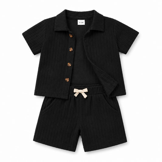 Boys Button Shirt Outfit