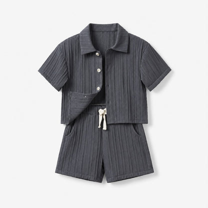 Boys Button Shirt Outfit
