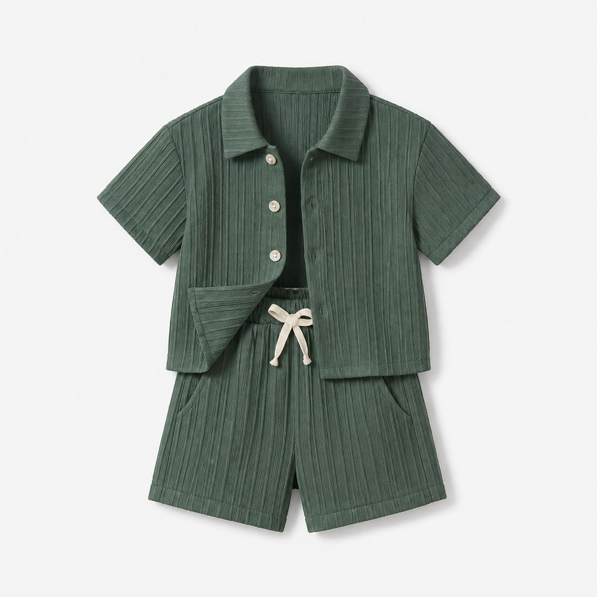 Boys Button Shirt Outfit
