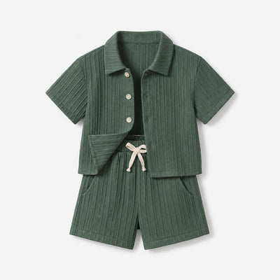 Boys Button Shirt Outfit