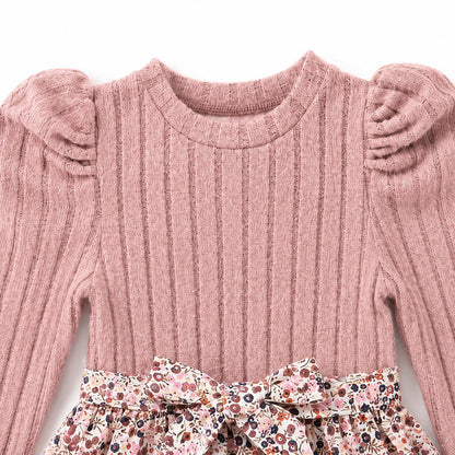 Dusty Rose Floral Dress