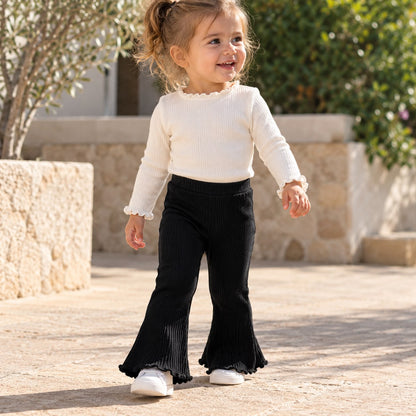 Black Flare Toddler Pants