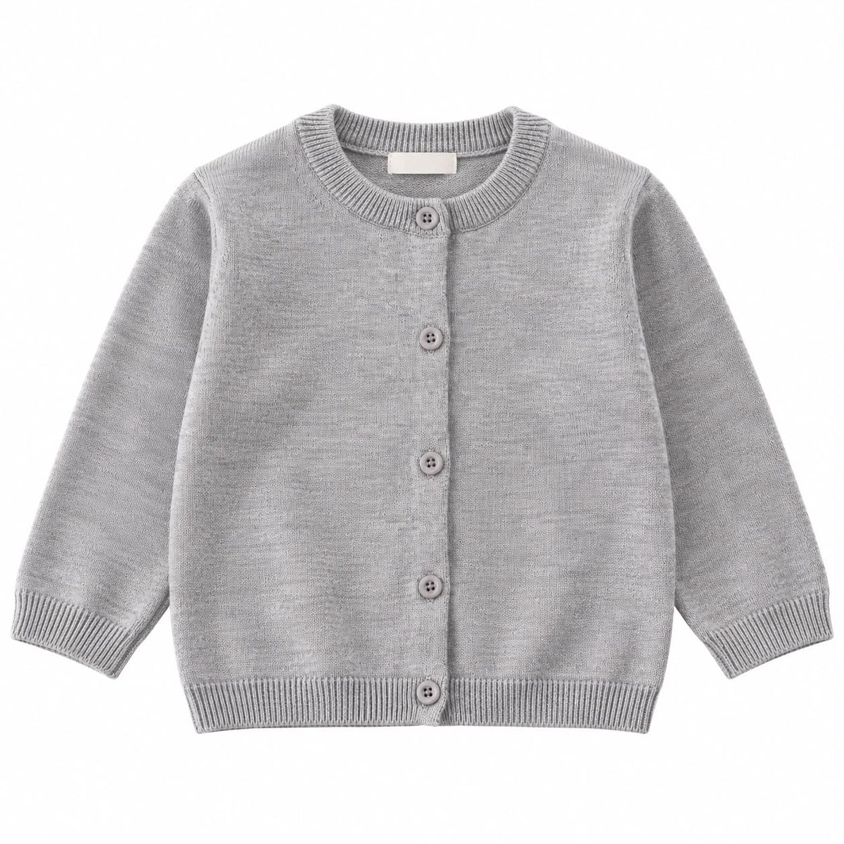 Round Neck Knit Cardigan