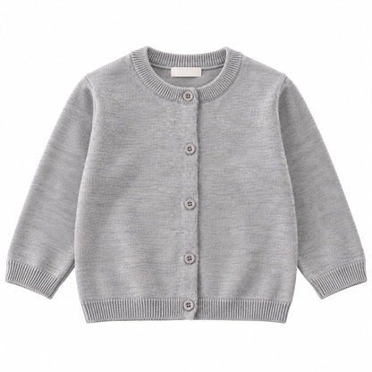 Round Neck Knit Cardigan