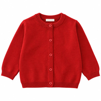 Round Neck Knit Cardigan