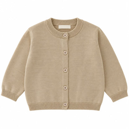 Round Neck Knit Cardigan