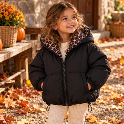 Leopard Lined Winter Jacket