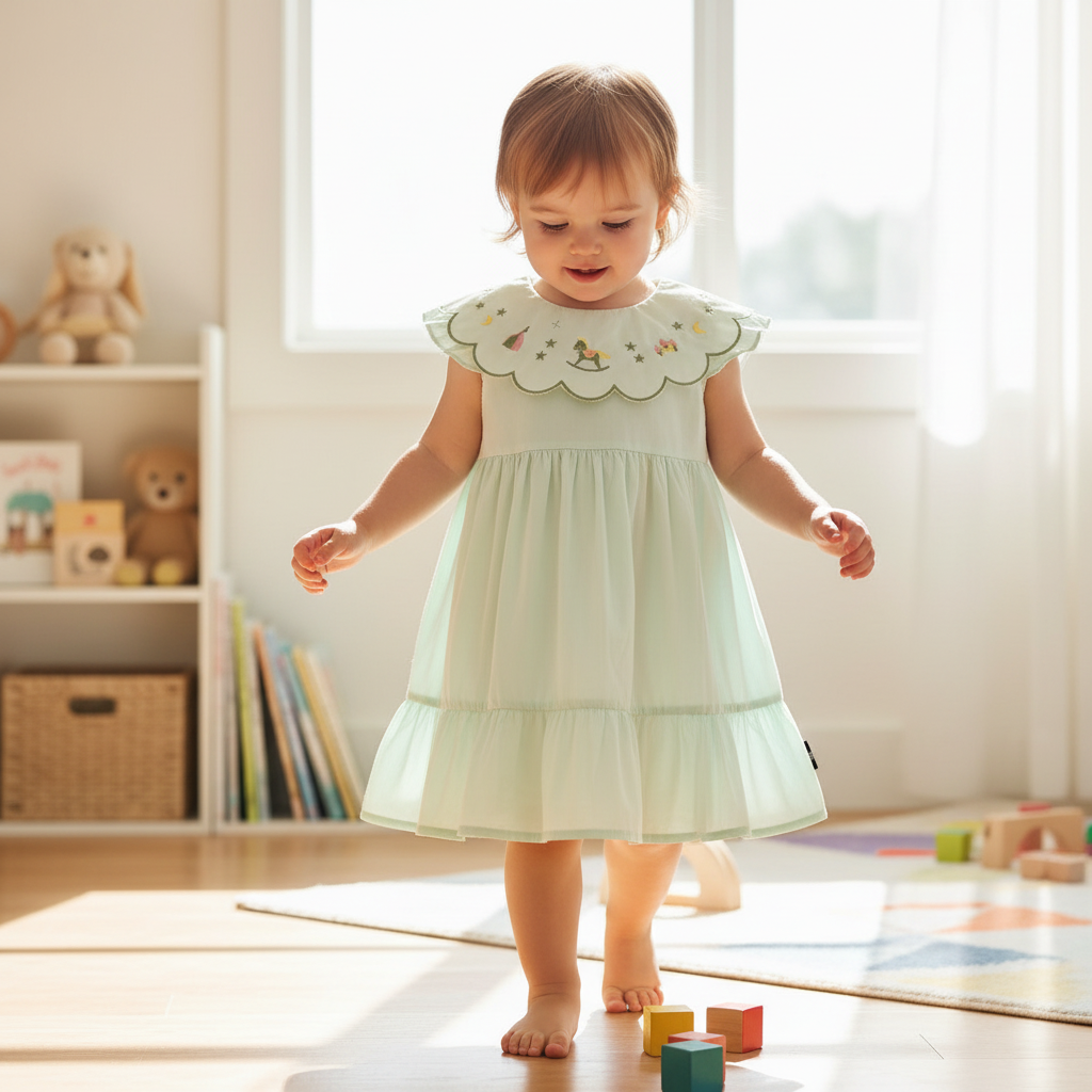 Sleeveless Cotton Summer Dress