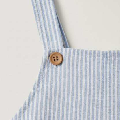 Cotton Dungaree Set with Hat