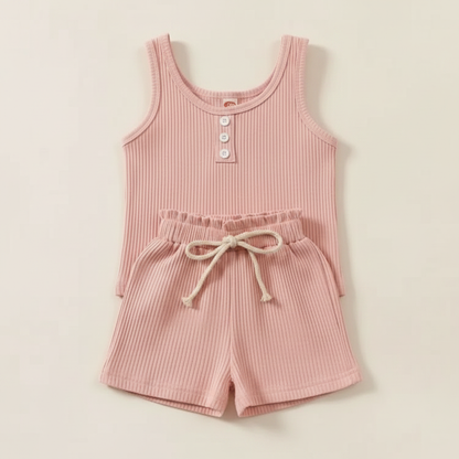 Sleeveless Top and Shorts Set