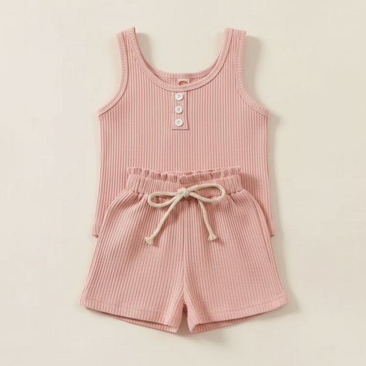 Sleeveless Top and Shorts Set