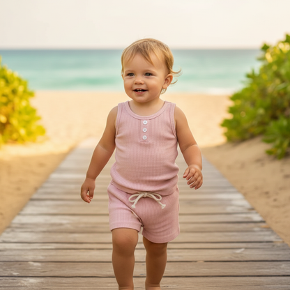 Sleeveless Top and Shorts Set