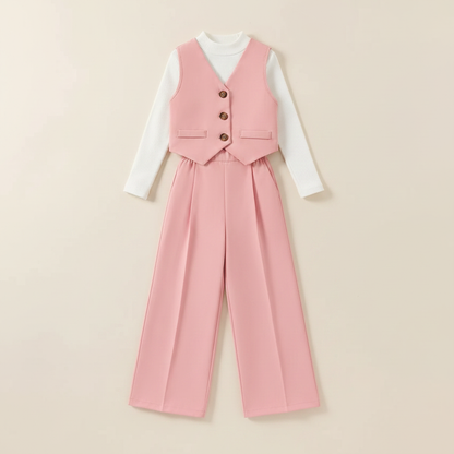 Three Piece Vest and Pants Set
