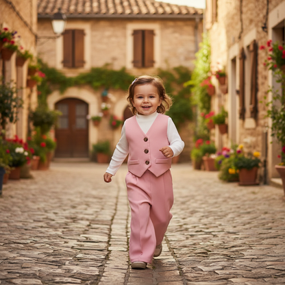 Three Piece Vest and Pants Set