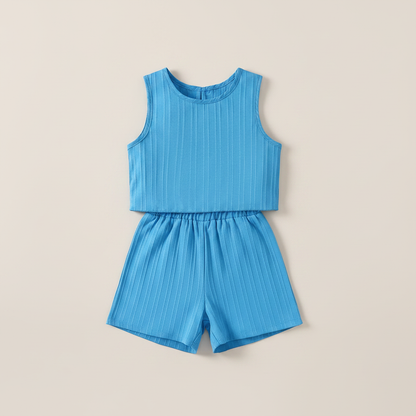 Ribbed Summer Shorts Set