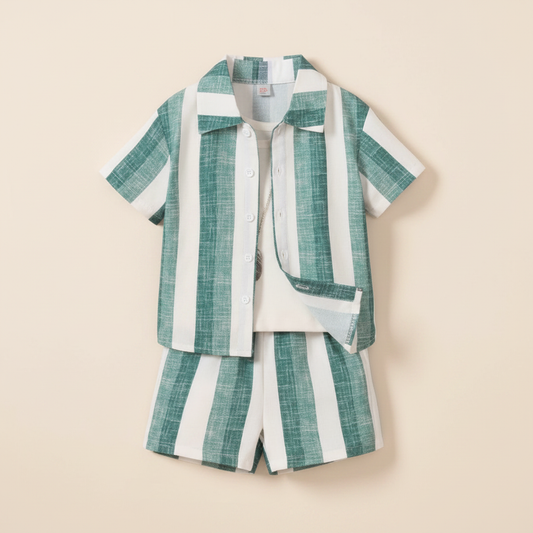 Boys Striped Summer Outfit