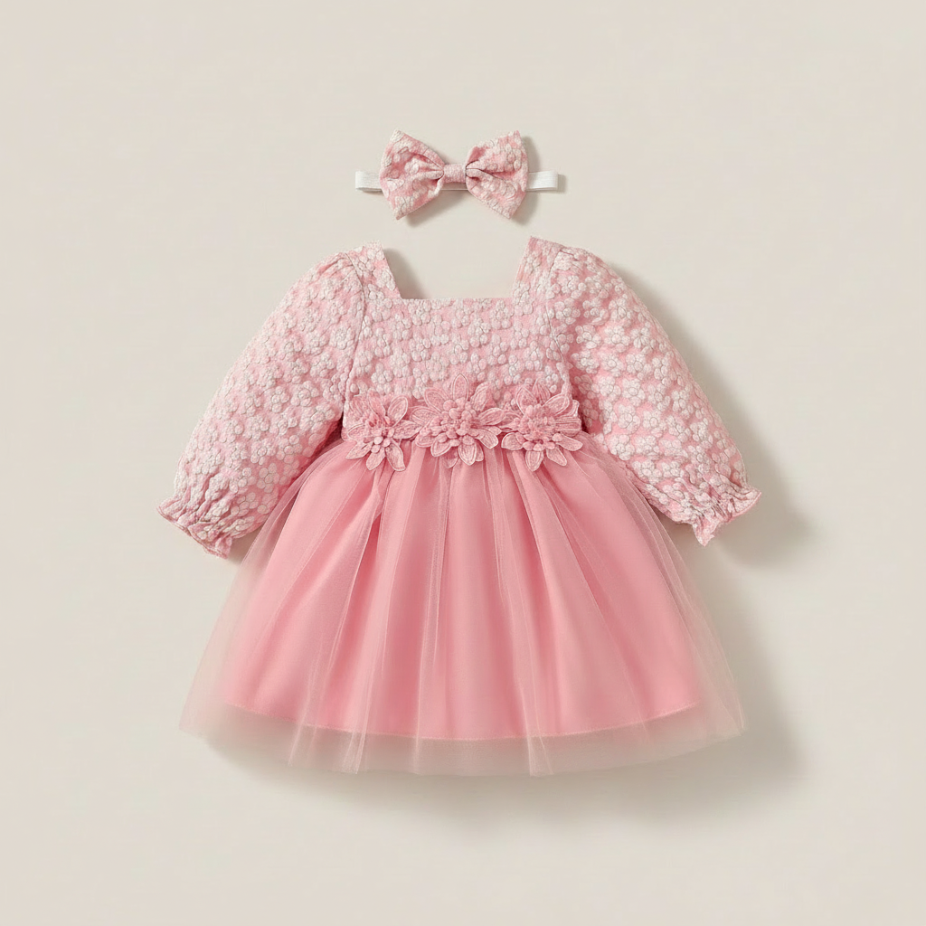 Baby Tulle Dress and Headband Set