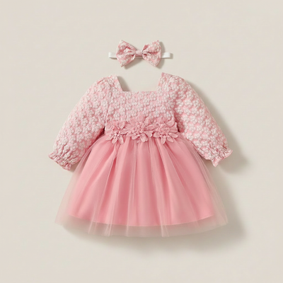 Baby Tulle Dress and Headband Set