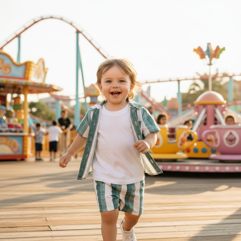 Boys Striped Summer Outfit