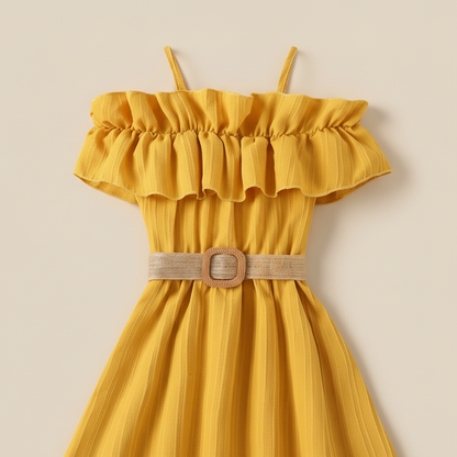 Ruffle Belt Dress