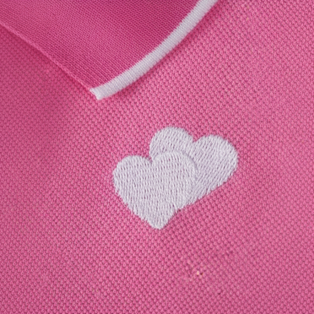 Heart Print Polo Dress