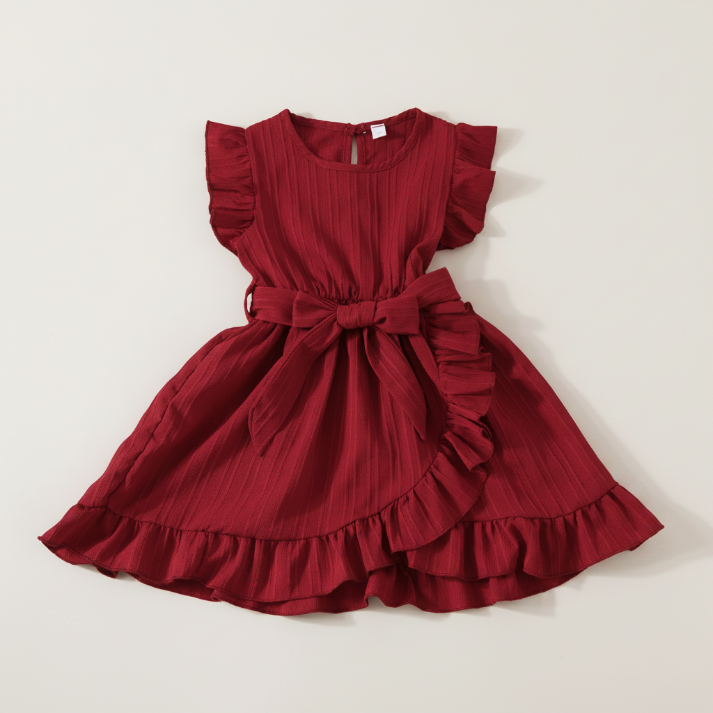 Red Ruby Ruffle Dress