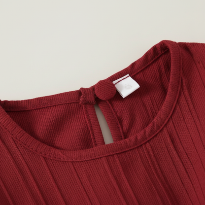 Red Ruby Ruffle Dress