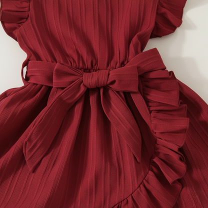 Red Ruby Ruffle Dress