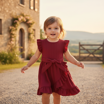 Red Ruby Ruffle Dress