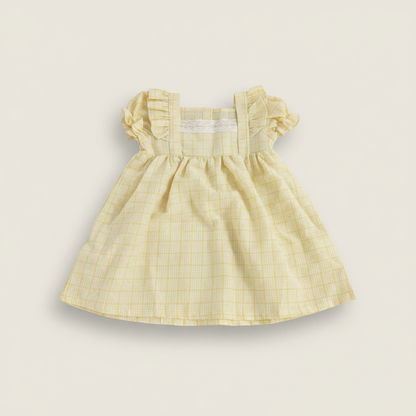 Yellow Plaid Dress