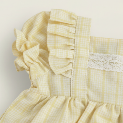 Yellow Plaid Dress