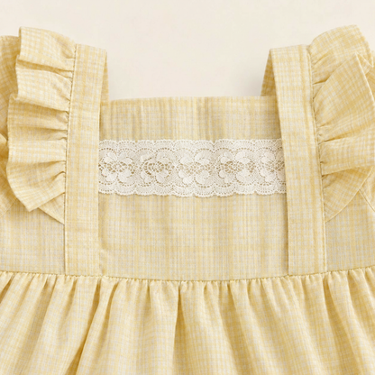 Yellow Plaid Dress