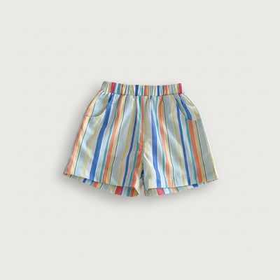 Summer Color Stripe Shorts