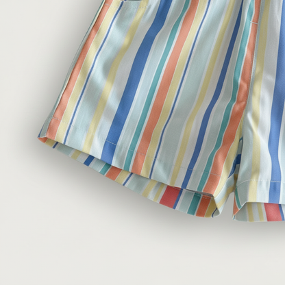 Summer Color Stripe Shorts