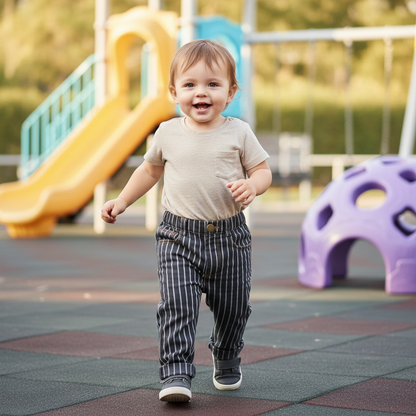 Monochrome Stripe Pants