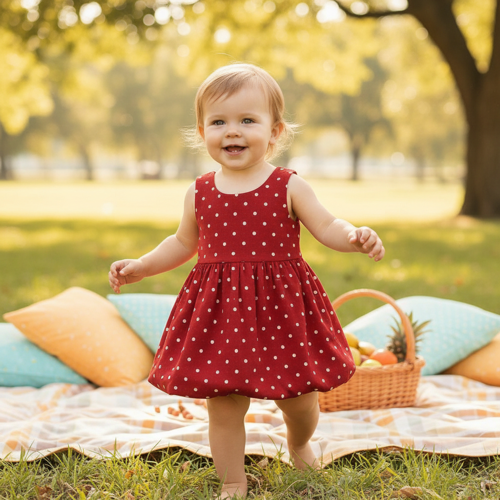 Ruby Dot Dress
