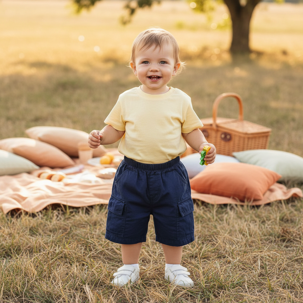 Navy Cargo Shorts