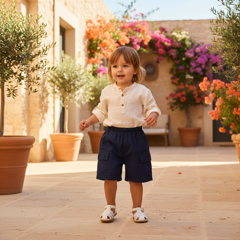 Navy Cargo Shorts